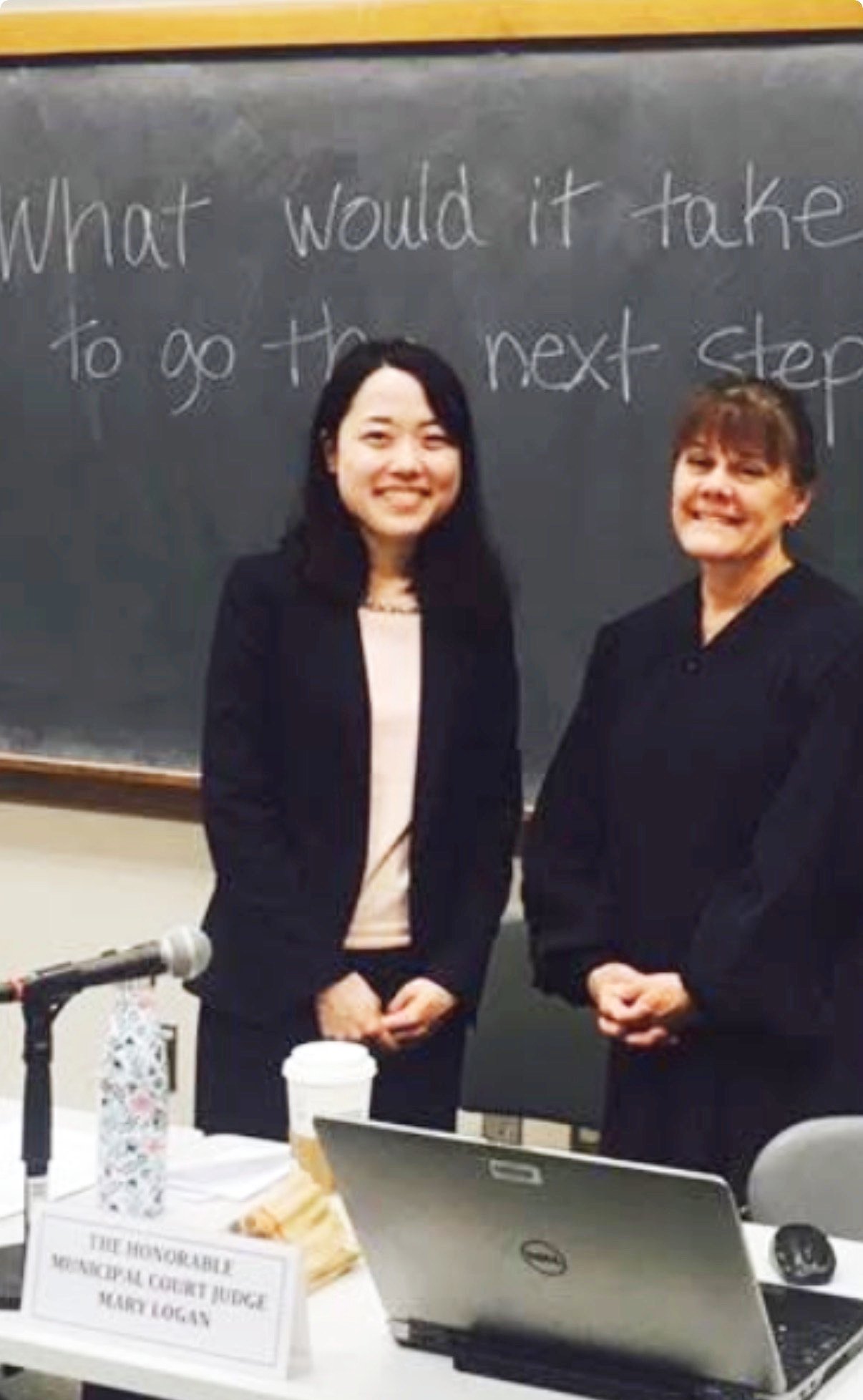 Judge Mary Logan in Courtroom